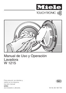 Manual de uso Miele W 1215 Lavadora