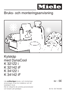 Bruksanvisning Miele K 32142 iF Kylskåp