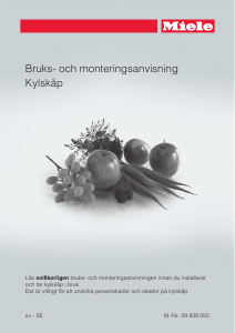 Bruksanvisning Miele K 35422 iD Kylskåp