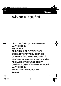 Manuál Whirlpool AKM 951/G/BA/01 Varná deska