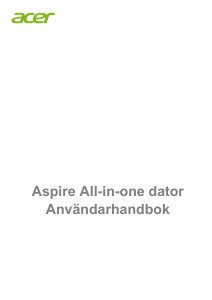 Bruksanvisning Acer Aspire C24-766 Stationär dator