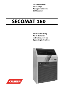 Handleiding Krüger Secomat 160 Wasdroger