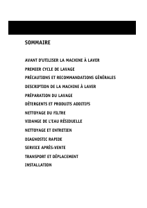 Mode d’emploi Whirlpool AWA 5085 Lave-linge