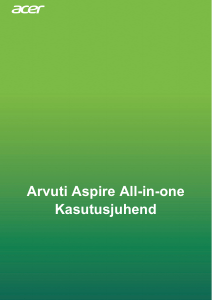 Kasutusjuhend Acer Aspire C27-962 Lauaarvuti
