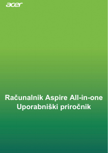 Priročnik Acer Aspire C27-962 Namizni računalnik