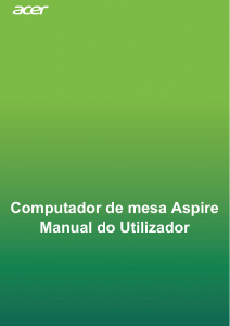 Manual Acer Aspire TC-390 Computador de secretária