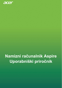Priročnik Acer Aspire TC-831 Namizni računalnik