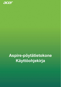 Käyttöohje Acer Aspire TC-866 Pöytätietokone