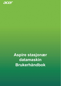 Bruksanvisning Acer Aspire TC-866 Datamaskin