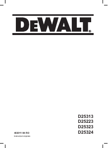 Manual DeWalt D25223 Ciocan rotopercutor