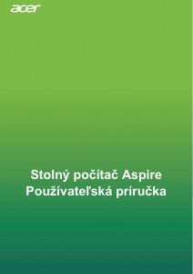Návod Acer Aspire TC-886 Stolový počítač