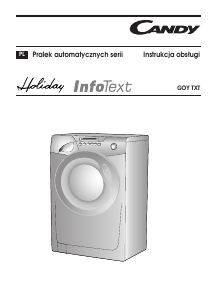 Instrukcja Candy GOY TXT Holiday Pralka