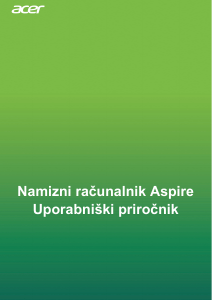 Priročnik Acer Aspire XC-865 Namizni računalnik
