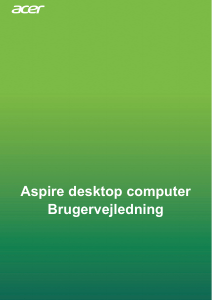Brugsanvisning Acer Aspire XC-886 Stationær computer