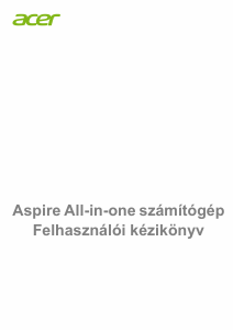 Használati útmutató Acer Aspire Z24-880 Asztali számítógép