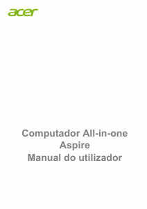 Manual Acer Aspire Z24-880 Computador de secretária