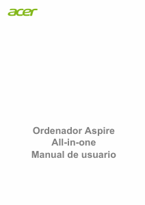Manual de uso Acer Aspire Z24-890 Computadora de escritorio