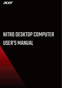 Manual Acer Nitro GX50-600 Desktop Computer