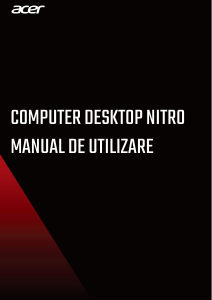 Manual Acer Nitro GX50-600 Computer de birou