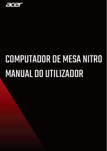 Manual Acer Nitro N50-100 Computador de secretária