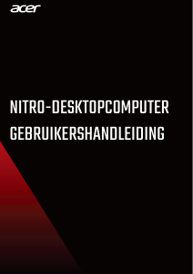 Handleiding Acer Nitro N50-600G Desktop