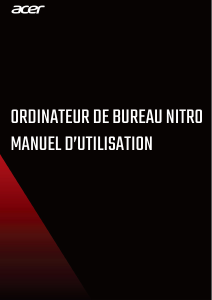 Mode d’emploi Acer Nitro N50-610 Ordinateur de bureau