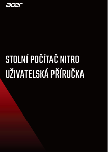 Manuál Acer Nitro N50-610 Stolní počítač