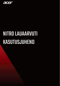 Kasutusjuhend Acer Nitro NS-600 Lauaarvuti