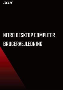 Brugsanvisning Acer Nitro NS-600 Stationær computer