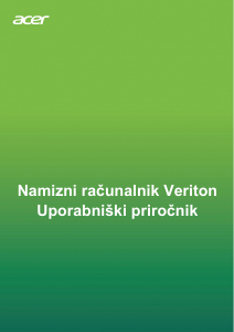 Priročnik Acer Veriton B450_83 Namizni računalnik