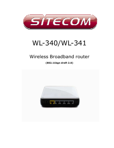 Manual Sitecom WL-340 Router