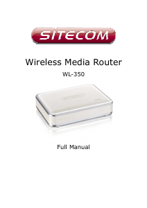 Manual Sitecom WL-350 Router