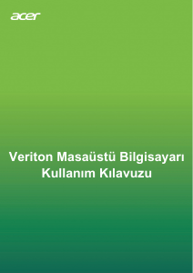 Kullanım kılavuzu Acer Veriton D750_84 Masaüstü bilgisayar