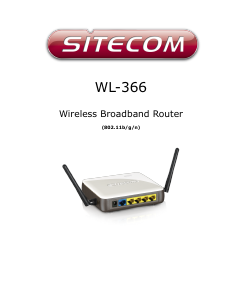 Manual Sitecom WL-366 Router