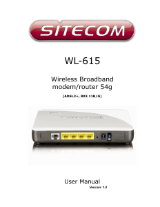 Manual Sitecom WL-615 Router