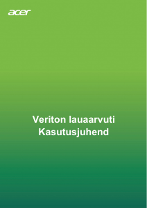 Kasutusjuhend Acer Veriton ES2735G Lauaarvuti