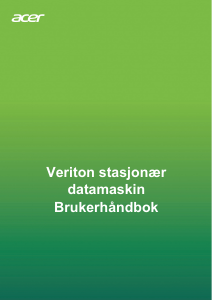 Bruksanvisning Acer Veriton ES2735G Datamaskin