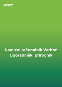 Priročnik Acer Veriton ES2735G Namizni računalnik
