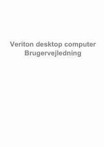 Brugsanvisning Acer Veriton EX2620G Stationær computer