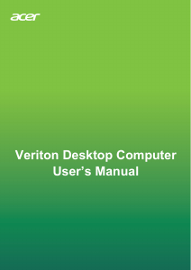 Manual Acer Veriton K8-660G Desktop Computer