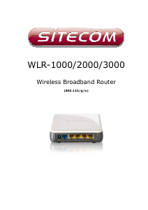 Manual Sitecom WLR-2000 Router