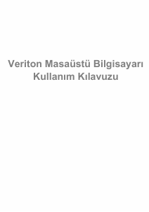 Kullanım kılavuzu Acer Veriton M6660G Masaüstü bilgisayar