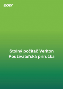 Návod Acer Veriton N4670G Stolový počítač