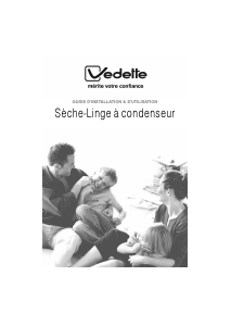 Mode d’emploi Vedette VSF619 Sèche-linge