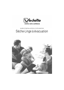 Mode d’emploi Vedette VSF8320 Sèche-linge