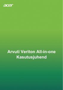 Kasutusjuhend Acer Veriton Z6870G Lauaarvuti