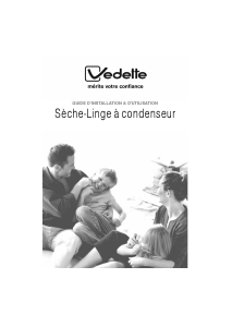 Mode d’emploi Vedette VSF8520 Sèche-linge