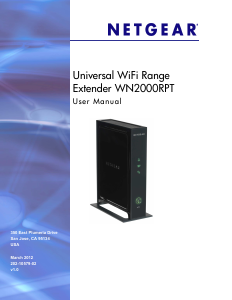 Bruksanvisning Netgear WN2000RPTv2 Repeater