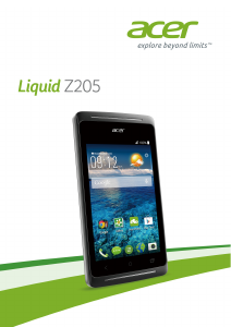 Manual Acer Liquid Z205 Mobile Phone