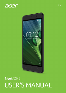Handleiding Acer Liquid Z6E Mobiele telefoon